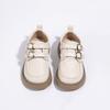 Zapatos para Niñas Zapatos Pequeños de Cuero de Princesa para Niños 2025 Nuevos Primavera y Otoño para Niñas Británicas Planos Suaves de Color Negro Mocasines