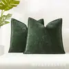 Funda de Almohada Amazon Sencilla Lisa de Chenilla con Bordes Prensados a Mano Transfronteriza Aliexpress Navidad