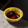 Taza de té de cerámica Kung Fu, taza de té creativa, taza pequeña individual, taza de degustación de té celadón, taza de pez para uso doméstico, cuenco de té, taza de maestro