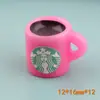 Funda para Teléfono Móvil Taza de Café Pegamento de Crema Adornos de Bebida en Miniatura Botella de Paisaje Accesorios Micro Accesorios de Resina para Bricolaje Venta al por Mayor