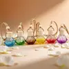 Botella de Perfume para Coche con Forma de Rombo Multicolor Transfronteriza Botella de Perfume de Aceite Esencial Colgante Joyería Colgante para Coche Venta al por Mayor