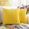 Funda de Almohada de Pana al por Mayor Transfronteriza Funda para Cojín de Sofá Lujo Ligero Tacto de Gama Alta Cojín para Cabecera Cojín para Respaldo Sin Relleno