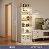 Estantería de Piso Estante de Almacenamiento de Pie Contra la Pared Mueble de TV Gabinete de Almacenamiento Sala de Estar Múltiples Niveles Hogar Espacio Estrecho Esquina Libro
