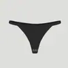 Panty tanga deportivo fino sin costuras anti-vergüenza europeo y americano para mujer, de cintura baja, seda de hielo, secado rápido, T-pants de una pieza para yoga