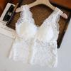 Peito Coberto 2188# Renda Total Bojo Fixo Costas Bonitas Edição Média e Longa Roupa Íntima Usável Feminina Anti-deslocamento Peito Coberto Costas Bonitas Feminino