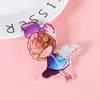Etiquetas de Nombre Acrílicas de Anime de Dibujos Animados, Insignias para Trabajo Bancario