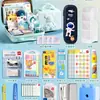 Conjunto de Papelaria Infantil Embalagem para Presente para Meninos e Meninas Conjunto Completo Caixa de Presente de Papelaria para Estudantes Lembranças de Alto Padrão
