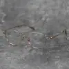 Armações de Óculos de Titânio Puro para Homens e Mulheres, Armações Acetato Estilo Sobrancelha Full-Frame, Podem Ser Equipadas com Lentes de Grau para Miopia