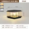 Lámpara de Cabeza de Columna Solar Impermeable para Exteriores Lámpara de Pilar de Puerta de Villa Lámpara de Pilar de Piedra de Pared de Patio Lámpara de Cabeza de Columna