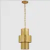 Candelabro de cobre americano VC personalizado creativo retro de vidrio lámpara para dormitorio comedor personalidad simple candelabro de cobre todo