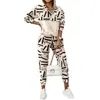 Nuevo Conjunto Deportivo Casual de Ropa para Mujer Verano 2026 Transfronterizo Europeo y Americano Conjunto de Pantalones Anchos de Manga Larga para Mujer