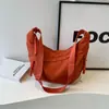 Bolsa de Lienzo Nueva Transfronteriza para Mujer Bolsa de Viaje Cruzada Bolsa Dumpling Gran Capacidad Bolso de Hombro Productos de Fábrica Venta al por Mayor Versátil