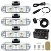 Control remoto alámbrico de fábrica de cuatro a uno, luz de flash LED doble para rejilla de coche, clip de apertura, luz de advertencia