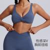 Roupa Íntima Esportiva Nova Europeia e Americana Feminina Sexy Kink À Prova de Choque Sutiã de Yoga Costas Bonitas Sutiã Esportivo com Bojo