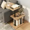 Mesa Auxiliar Transfronteriza de Altura Ajustable, Estante Simple de Almacenamiento para Sofá del Hogar, Mesa de Esquina Multifuncional para Mesita de Noche en Apartamentos Pequeños