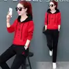 Conjunto Deportivo Casual para Mujer, Sudadera de Otoño Talla Grande, Conjunto de Dos Piezas con Capucha, Delgado, Moderno y Holgado, Nuevo Estilo de Moda 2026