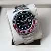Reloj Rolex Greenwich GMT de Doble Zona Horaria Bisel Coke Reloj Mecánico Bisel Sprite Reloj de Pulsera Automático Reloj para Hombre