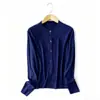 Cárdigan de Punto Redondo Fino 100% Lana Fina Lavable a Máquina para Mujer, Suelto Delgado de Primavera y Verano, Chaqueta Superior de Punto Protectora del Sol Nuevo