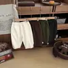 Pantalones Casuales Finos de Estilo Retro Coreano para Niños Niñas Color Sólido Pantalones Machete Pantalones Versátiles para Bebé Otoño