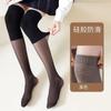 Verano Calcetines Largos hasta la Rodilla para Aire Acondicionado para Mujer Calcetines Cálidos por Encima de la Rodilla Antideslizantes Primavera y Verano Ultradelgados Antigancho de Seda Almohadilla para Pierna