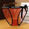 2026 Novo Estilo Renda Sexy com Bolinhas Transparentes em Tela Calcinhas para Mulheres, Moda Cintura com Letras Estilo Ins Calcinhas Triângulo para Mulheres