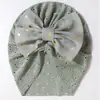 Sombreros Europeos y Americanos Nuevos Transfronterizos para Niños Color Sólido Lazo Sombreros de Punto para Bebé Sombreros de Verano Transpirables para Bebé