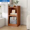 Estante de chão para livros, prateleira de armazenamento, armário de madeira maciça com fenda estreita, armário de canto montado na parede, armazenamento na parede lateral, estante simples para sala de estar