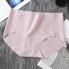 Ropa interior de seda de hielo transfronteriza para mujer, cintura media-alta, cadera, una pieza, entrepierna de algodón, desnuda, sin costuras, vientre, calzoncillos de talla grande