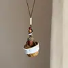 Nuevo Collar Largo Colgante Estilo Chino con Cuerda Trenzada, Cadena para Clavícula Estilo Étnico Vintage, Accesorio de Diseño de Nicho de Lujo Ligero de Gama Alta