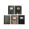 Set de Papel de Materiales de la Serie Pensamiento Filosófico de Yanji Feng, 100 Hojas de Materiales Transfronterizos con Letras y Caracteres Vintage Desgastados, 5 Tipos