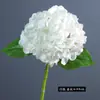 Hortensia con Tacto de Mano Simulada Película Realista Elegante Decoración para el Hogar Boda Arreglo Hortensia al por Mayor Flor Artificial Flor Falsa