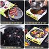 Yuedis 28cm barbacoa de carbón desechable para exteriores sin humo para llevar barbacoa portátil de carbón desechable