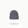 Gorro de otoño e invierno para mujer, color liso, simple, estilo coreano ins, gorro de lana, casual japonés, versátil, cálido, cortavientos, gorro de punto