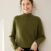 25 Novidades Outono e Inverno Tricô de Caxemira Espesso de Sete Agulhas Feminino Fio Floral Pulôver de Manga Longa Tricô Tricô para Usar por Baixo