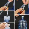 Accesorios de Ferretería para Tubería de Agua de Juego de Té, Manguera de Bomba de Agua Embotellada, Manguera de Dispensador de Agua, Tubo de Succión, Cabezal de Fregadero Ponderado, Acero Inoxidable