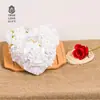 Almohada para anillos de novia blanca creativa europea con forma de corazón suministros de boda caja para anillos de boda al por mayor