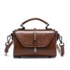 Bolsa Pequena de Couro Bovino Waxado 2026 Novo Estilo Vintage Elegante Bolsa de Mão Pequena Quadrada Moderna Tendência Bolsa Transversal de Luxo