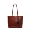 Bolsa de ombro feminina de grande capacidade, novo estilo, adequada para estudantes, design retrô, alto apelo estético, bolsa tote feminina, produto transfronteiriço