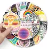 50 Pegatinas Creativas Personalizadas en Inglés sobre Justicia Social para Cuadernos y Maletas