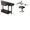 Nova Mesa de Hall de Entrada Estilo Chinês, Mesa Console de Entrada de Frente para a Porta, Armário Decorativo de Luxo Leve Contra a Parede, Mesa de Oferendas Doméstica, Mesa Lateral Estreita