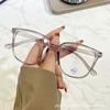 Gafas de sol con montura grande y espejo plano antiluz azul de Little Red Book Network para hombre y mujer, con montura terminada, para miopía, venta al por mayor