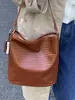 Bolso Bandolera Tipo Cubo Tejido Moderno y Elegante para Mujer 2025 Nuevo Bolso de Hombro de Gran Capacidad para el Trabajo