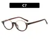 Gafas Planas Ovaladas de Media Montura 2026 Nuevo Estilo Gafas Planas Marco Pequeño Personalizado Montura de Gafas Retro Elegante Anti-Luz Azul para Mujer