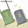 Bolso de teléfono de moda Dongxin para mujer, cartera con cremallera vertical, bolso cruzado de hombro de gran capacidad