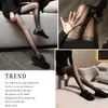 Medias calientes y sexys para mujer, fáciles de rasgar a mano, medias negras ultradelgadas con sensación de piel, pantimedias eróticas desechables salvajes para rasgar a mano