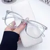 Nuevo Libro Rojo Mismo Estilo Retro Cuadrado Cambia de Color Espejo Plano Tendencia de Moda Gafas para Hombres y Mujeres Anti Luz Azul para Miopía