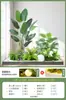 Plantas verdes artificiais, plantas em vaso, árvores artificiais, decorações de canto de escada interna, plantas para vitrines estilo europeu, árvores artificiais