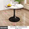 Juego Minimalista de Mesa y Sillas para Comedor para Uso Doméstico, Mesa de Comedor, Estilo Mid-Century, Adecuado para Cafeterías, Tiendas de Té con Leche, Reuniones, Recepción, Mesa Redonda, Uso Comercial