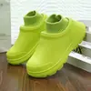 Zapatos de Cocina de Caña Alta Transfronterizos para Mujer, Antideslizantes, Impermeables, Forrados de Felpa, Zapatos Ligeros de Enfermera, Zapatos de Trabajo Casuales de Suela Blanda para Hombre, En Stock