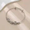 Pulsera de cuentas redondas ajustable, simple, versátil, popular de Oriente Medio, transfronteriza, Joyería nupcial para mujeres europeas y americanas de Dubái